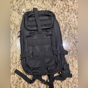 Black army backpack